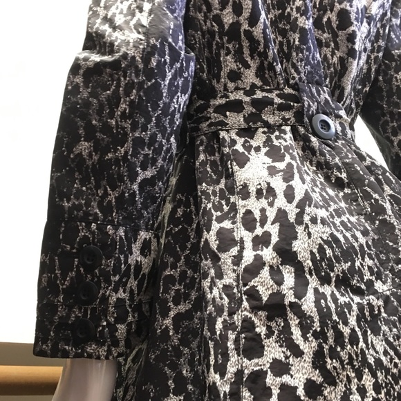 Ambition 🐆 Leopard 🧥 Trench Coat Sz M - Picture 7 of 10